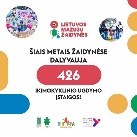 Dalyvaujame Lietuvos ikimokyklinio ugdymo įstaigų projekte „Lietuvos mažųjų žaidynės“